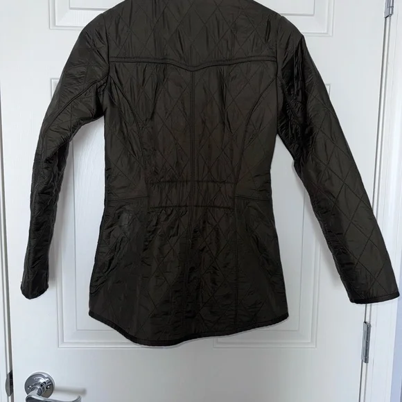 Barbour Calvary Polarquilt Utility Jacket - Dark Olive - Picture 7 of 8